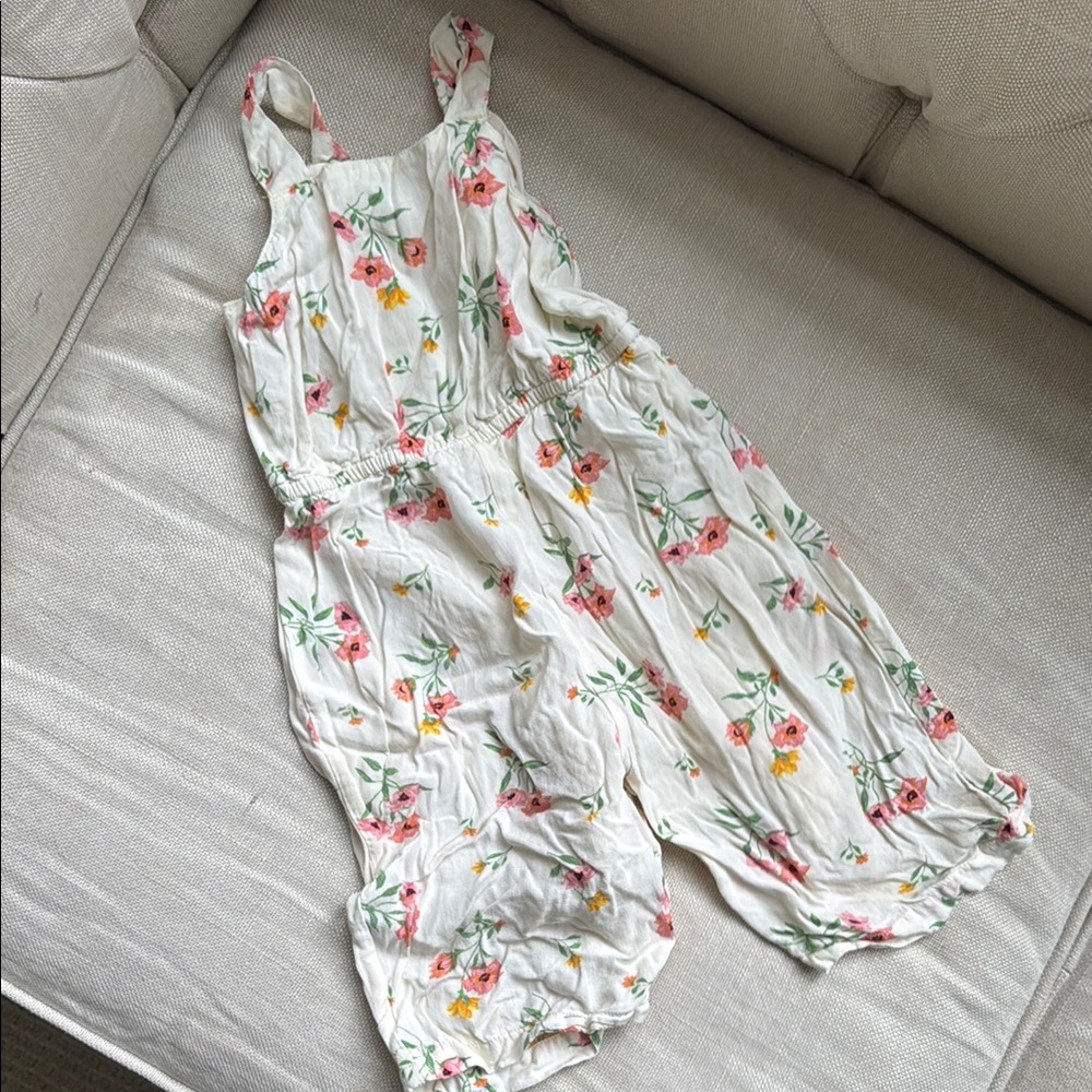 Copper Key Floral Print Jumpsuit